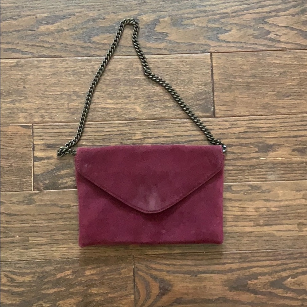 J. Crew Suede Envelope Clutch Purse